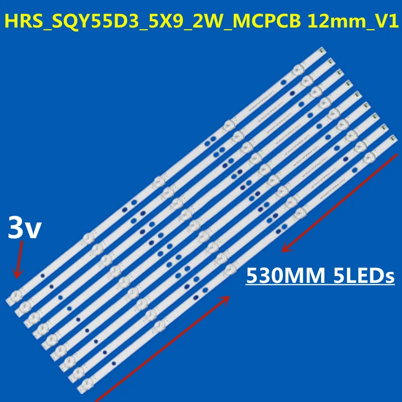 LED Ʈ HRS_SQY55D3_5X9_2W_MCPCB 12mm_V1 PLED5544U HV550QUB-F5A RCA RNSMU5545